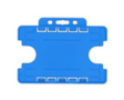 Light Blue Dual Sided BioBadge Open Faced ID Card Holders - Landscape (Pack of 100) — card holder view