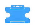 Light Blue Single Sided BioBadge Open Faced ID Card Holders - Landscape (Pack of 100) — card holder view
