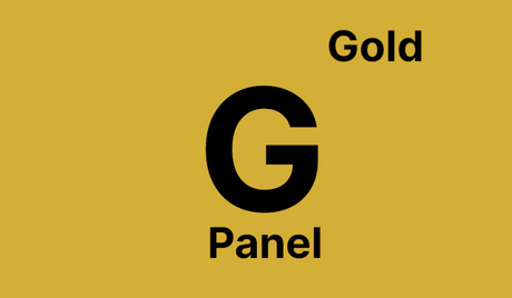 Magicard MA1000K-Gold gold panel 1