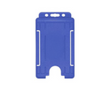 Mid Blue Single Sided BioBadge Open Faced ID Card Holders - Portrait (Pack of 100) — card holder view