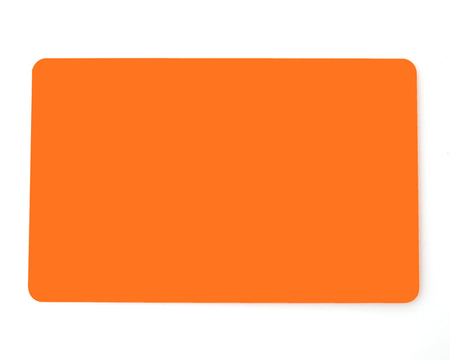 Orange Coloured Plastic Cards - Pack of 100 — plastic cards (representative card or pack view)