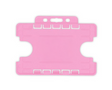 Pink Dual Sided BioBadge Open Faced ID Card Holders - Landscape (Pack of 100) — card holder view