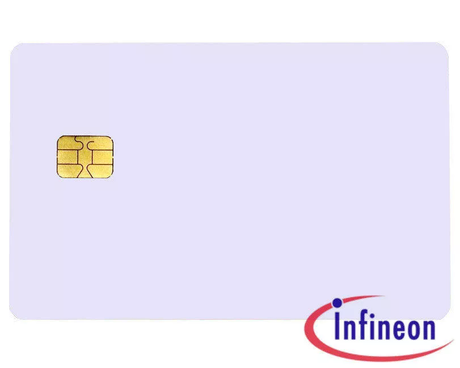 Plain White PVC SLE 4428 Chip Cards (Pack of 100) — representative product view 1