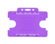 Purple Dual Sided BioBadge Open Faced ID Card Holders - Landscape (Pack of 100) — card holder view