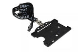 Recycled Black Student Lanyards with Metal Lobster Clip (Pack of 100) — lanyard view