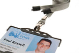 Recycled Plain Grey Lanyards With Metal Lobster Clip (Pack of 100) — lanyard view