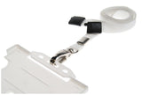 Recycled Plain White Lanyards With Metal Lobster Clip (Pack of 100) — lanyard view