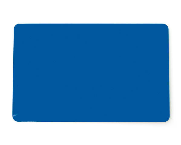 Royal Blue 760 Micron Cards (Pack of 100) — plastic cards (representative card or pack view)