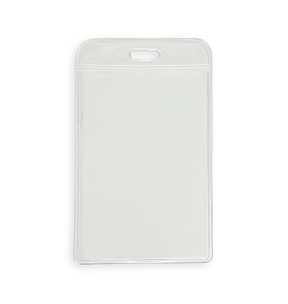 Small Plastic Portrait Wallets 100 Pack 60mm x 90mm — card holder view