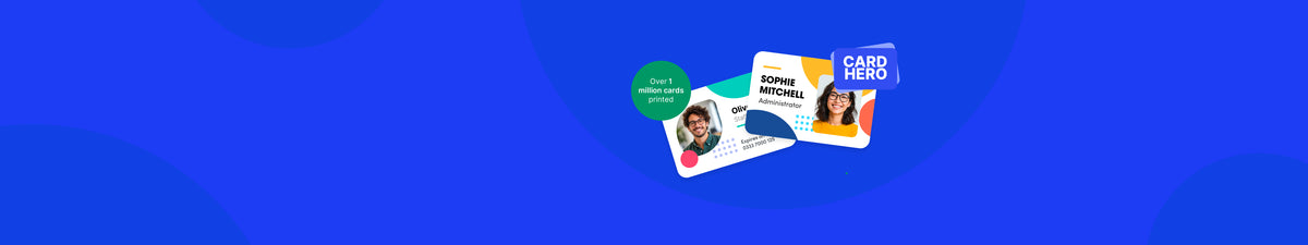 Examples of personalised staff photo ID cards