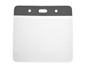 Vinyl Large Black Top Card Holders - 102x82mm (Pack of 100) — card holder view