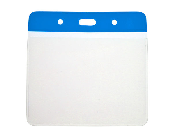 Vinyl Large Blue Top Card Holders - 103x80mm (Pack of 100) — card holder view