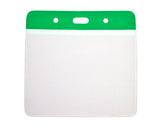 Vinyl Large Green Top Card Holders - 102x82mm (Pack of 100) — card holder view