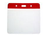 Vinyl Large Red Top Card Holders - 103x80mm (Pack of 100) — card holder view