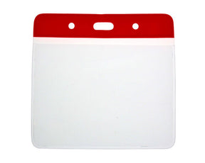Vinyl Large Red Top Card Holders - 103x80mm (Pack of 100) — card holder view