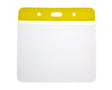 Vinyl Large Yellow Top Card Holders - 102x82mm (Pack of 100) — card holder view