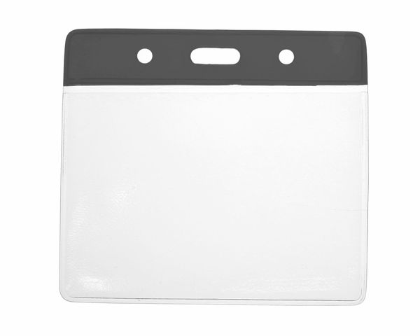 Vinyl Small Black Top Card Holders - 91x65mm (Pack of 100) — card holder view