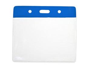 Vinyl Small Dark Blue Top Card Holders - 91x65mm (Pack of 100) — card holder view