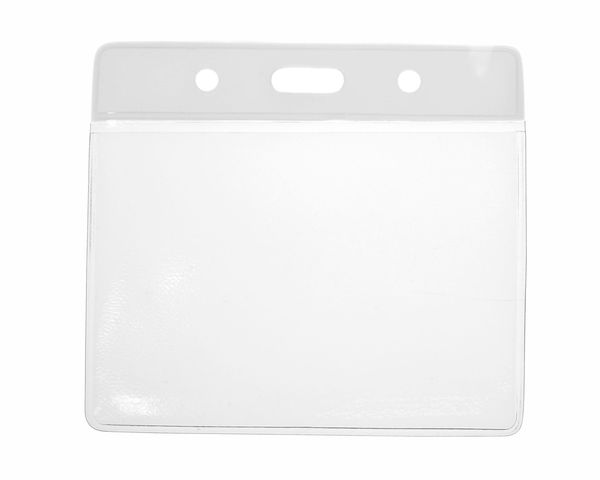 Vinyl Small White Top Card Holders - 91x65mm (Pack of 100) — card holder view