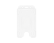 White Single-Sided BioBadge Open Faced ID Card Holders - Portrait (Pack of 100) — card holder view