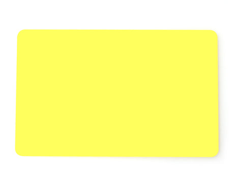 Yellow Coloured Cards 100 Pack — plastic cards (representative card or pack view)
