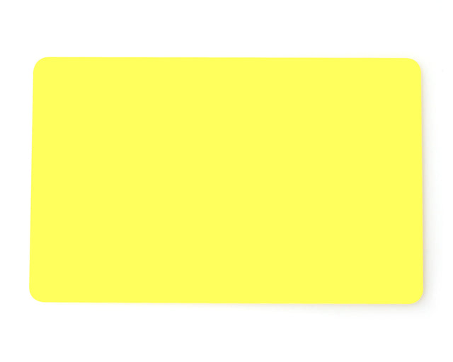 Yellow Coloured Cards 100 Pack — plastic cards (representative card or pack view)