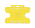Yellow Dual Sided BioBadge Open Faced ID Card Holders - Landscape (Pack of 100) — card holder view