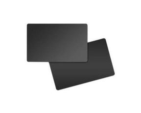 Zebra Card Food Safe PVC 30Mil Black Matte (Pack of 500) — plastic cards (representative card or pack view)