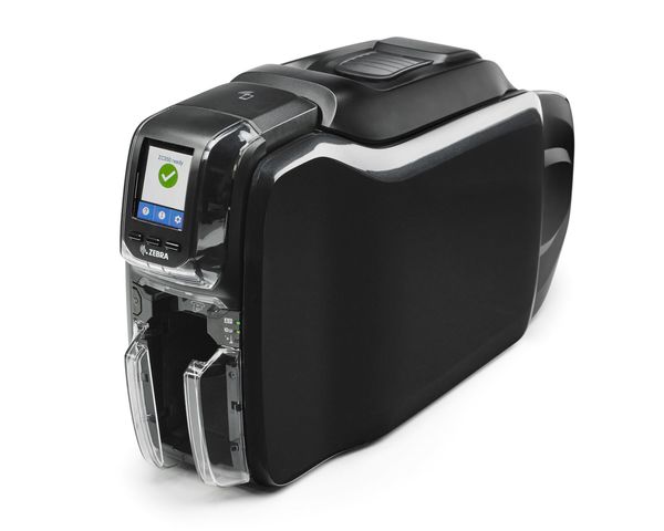 Zebra ZC350 ID Card Printer with Ethernet — printer view