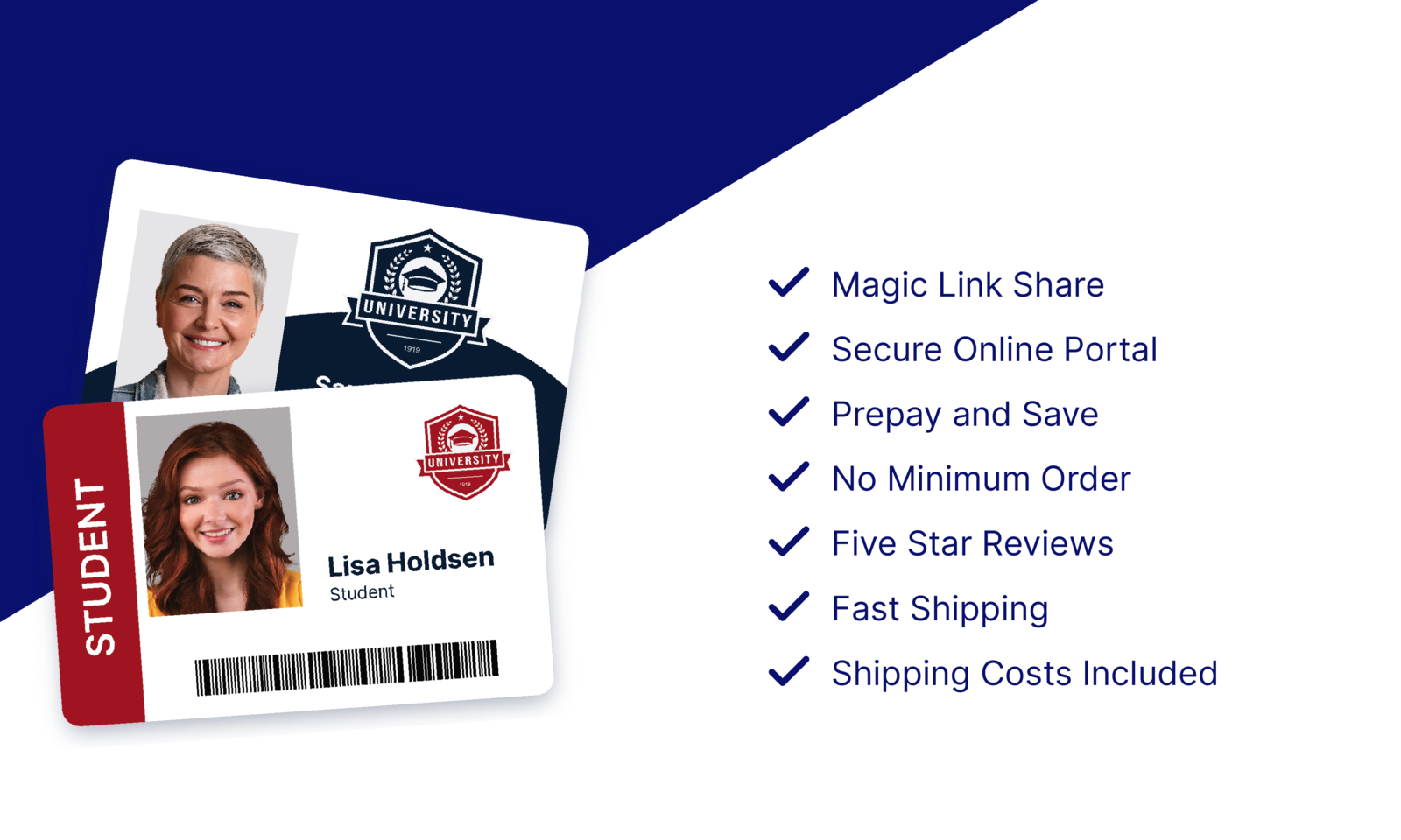 We print full colour ID cards so you don't have to.