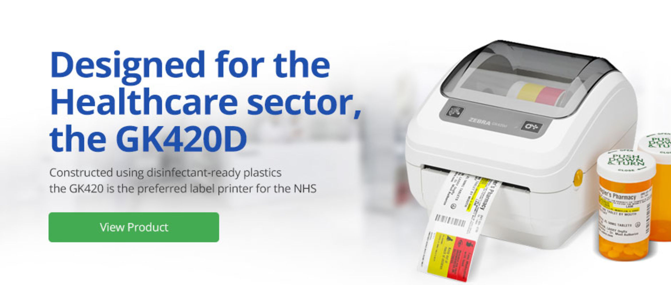 Designed for the Healthcare sector, the GK420D