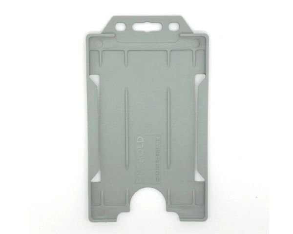 EvoHold Recyclable Clear Single Sided Sided Portrait ID Card Holders