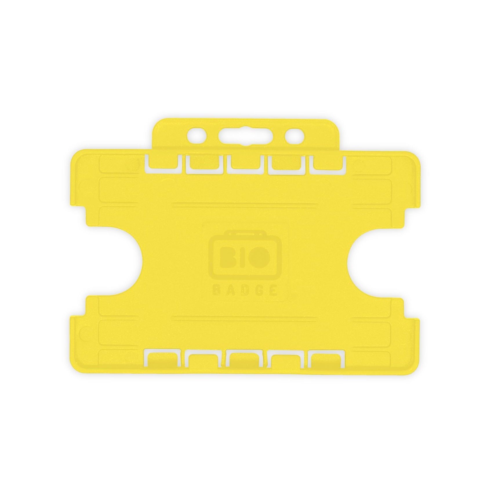 CKB LTD 10x Orange Single Sided Rigid Slide In Open Faced ID Card Badge