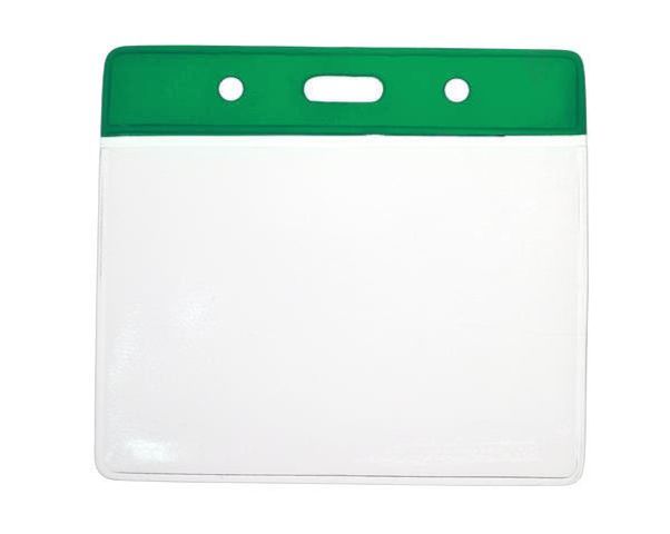 Vinyl Small Green Top Card Holders - 91x65mm (Pack of 100)
