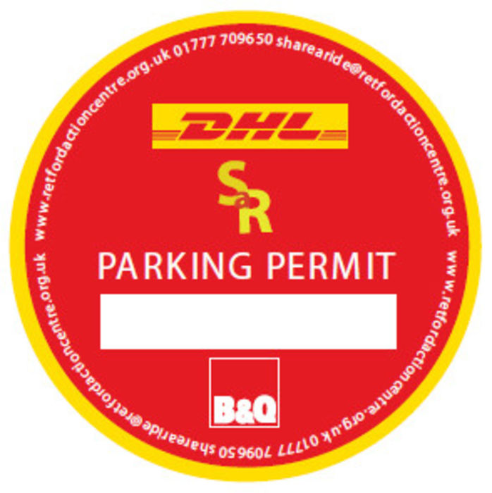 DHL B&Q car pass