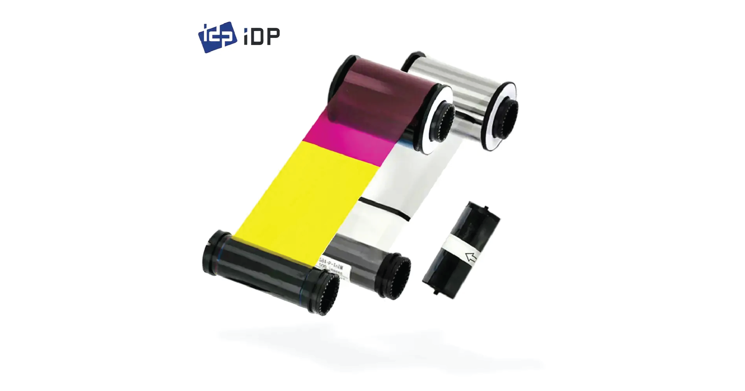 IDP Smart 653547 YMCK Ribbon & Retransfer Film Set (500 Prints)