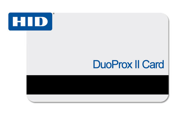 HID 1336 DuoProx II Card ISO-Thin, Imageable HID Proximity Card with Mag Stripe (Pack of 100)