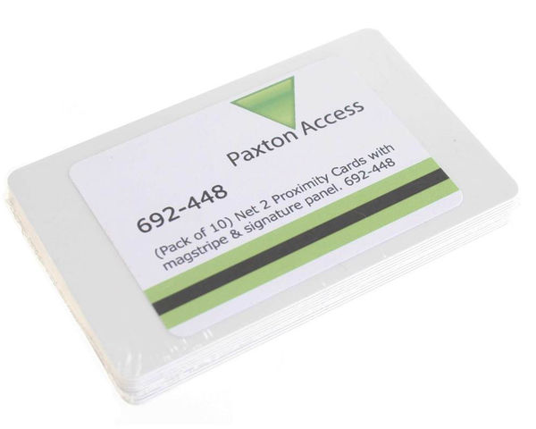 Paxton Net2 692-448 Proximity Cards with Magstripe and Signature panel (Pack of 10)