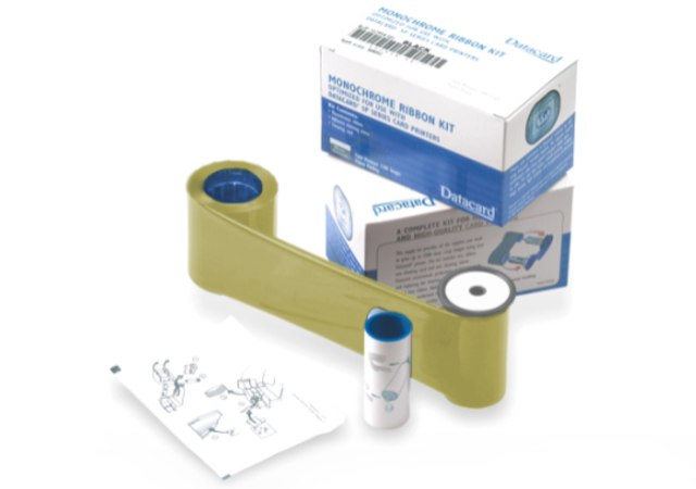 Datacard 532000-007 Monochrome Gold Ribbon Kit (1500 Prints)