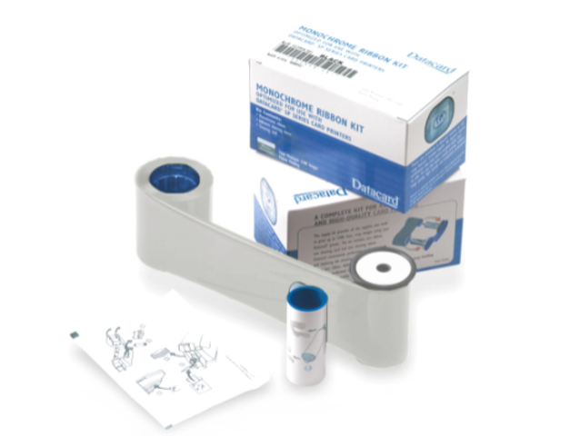 Datacard 532000-006 Monochrome Silver Ribbon Kit - 1500 prints