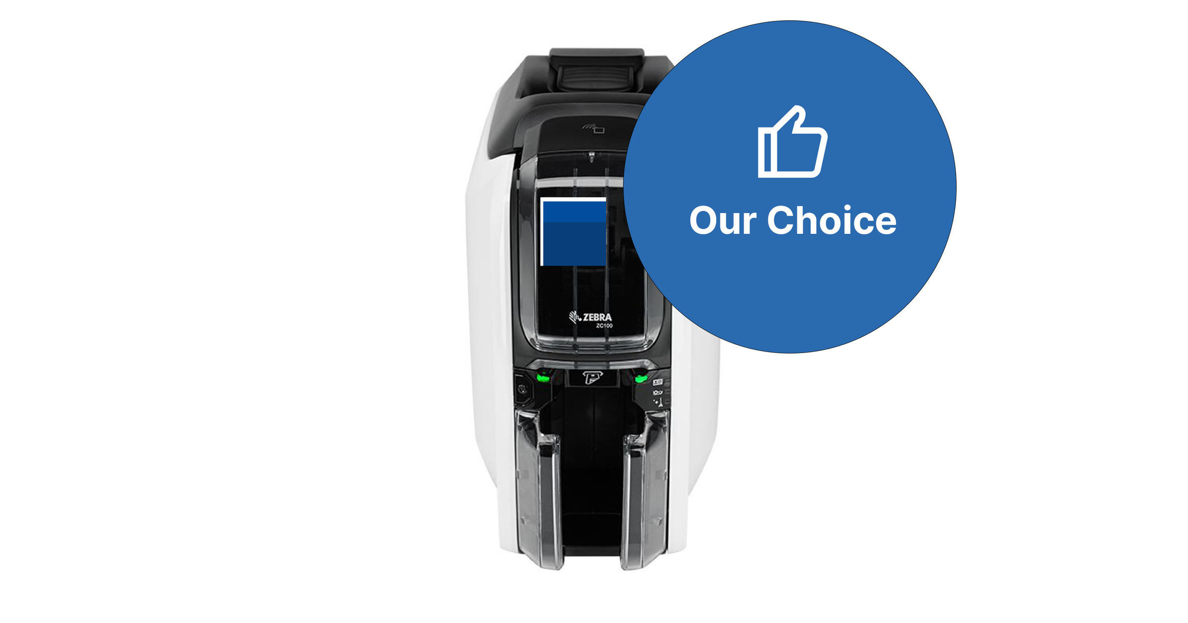 Zebra ZC100 ID Card Printer with USB (SingleSided)