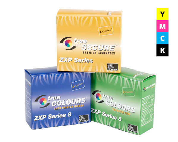Zebra ZXP Series 8 YMCK Colour Ribbon 625 Image 800012-445