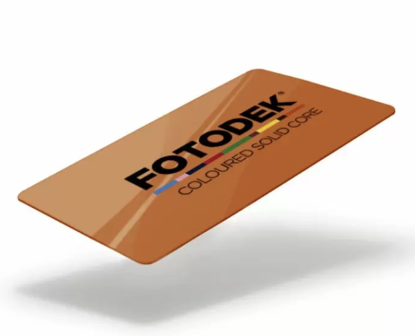 Burnt Orange Fotodek 760 Micron Cards (Pack of 100)