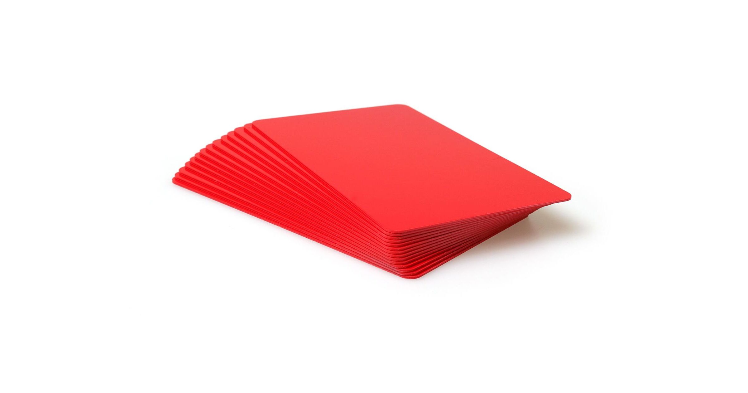 Red Coloured Cards 100 Pack