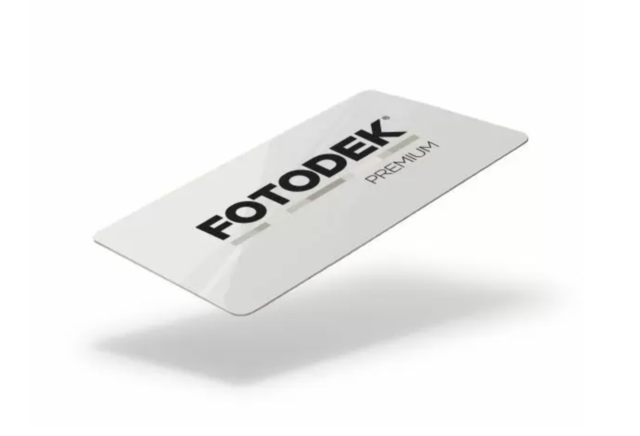 Fotodek Premium Blank White Plastic Cards 250 micron (Pack of 100)