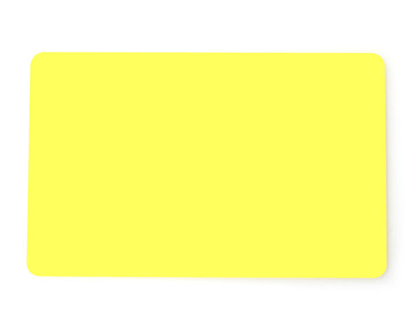Yellow Coloured Cards 100 Pack - 760 Micron