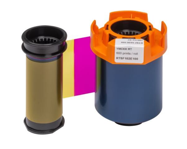 Evolis Agilia YMCKK Colour Ribbon R-EV-RT5F102E100 (600 Prints)