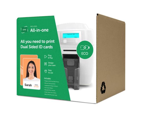 Mid Level Dual Sided - Magicard 300 ID Card Printer Bundle