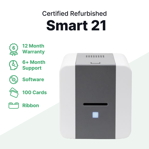 Smart 21s Single Sided Refurbished ID Card Printer