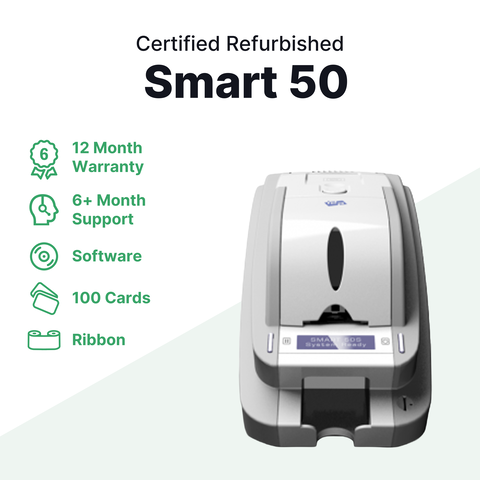 Smart 50 Single Sided Refurbished ID Card Printer